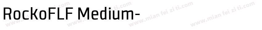 RockoFLF Medium字体转换
